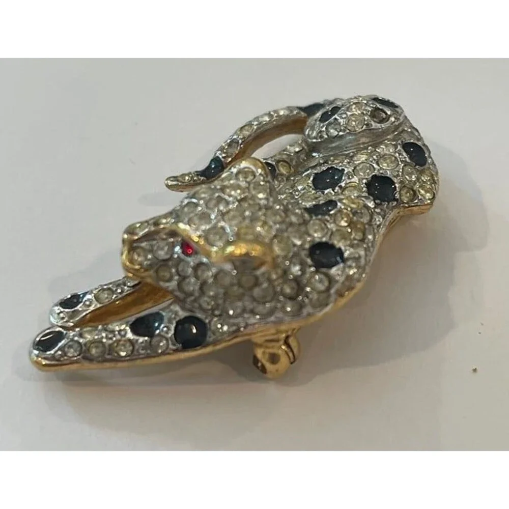 Vintage Leopard Brooch